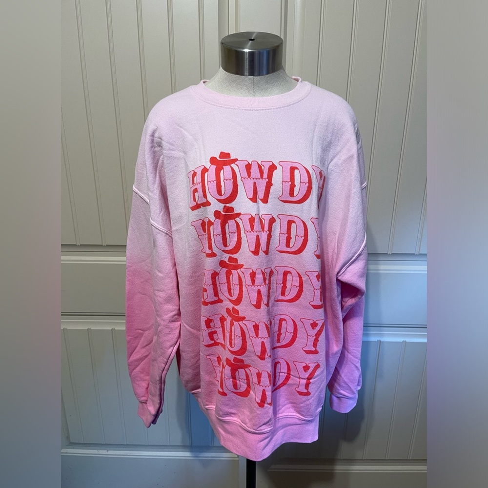 Pink 'Howdy'‎ Sweatshirt